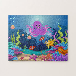 Puzzle de la vie marine drôle