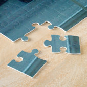 Puzzle de la voiture de course bleue (Côté)