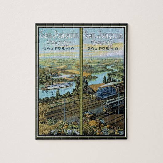 Puzzle de l'affiche ancienne du comté de San Joaqu (Vertical)