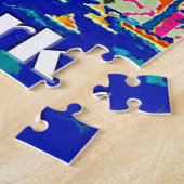 Puzzle de l'affiche de voyage de New York (Côté)