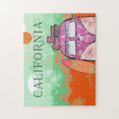 Puzzle de l'affiche de voyage en Californie (Vertical)