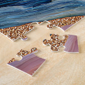 Puzzle de l'agate de glitter bohème (Côté)