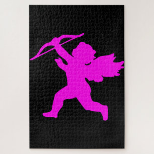 Puzzle de l'ange fille rose