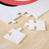 Puzzle de lapin de Pâques avec nom personnalisé. (Côté)