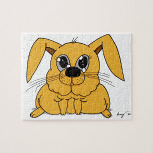 Puzzle de lapin gras mignon