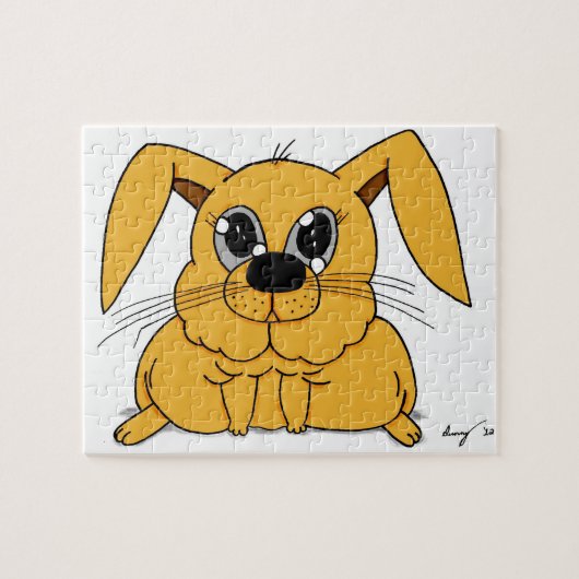 Puzzle de lapin gras mignon (Horizontal)