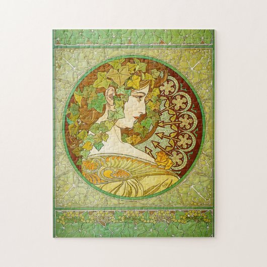 Puzzle de laurier d'Alphonse Mucha (Vertical)
