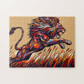 Puzzle de Leaping Lion (Horizontal)