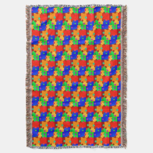 Puzzle de l'école coloré Jeter la couverture (devant Vertical)