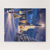 Puzzle de l'église de Noël (Horizontal)