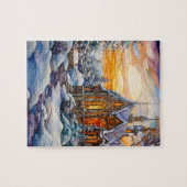 Puzzle de l'église d'hiver (Horizontal)