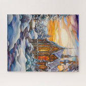 Puzzle de l'église d'hiver (Horizontal)