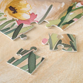 Puzzle de l'élan norvégien à l'aquarelle (Côté)