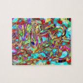 Puzzle de lettres graffiti colorées (Horizontal)