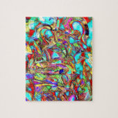 Puzzle de lettres graffiti colorées (Vertical)