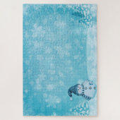 Puzzle de l'homme de Noël et de neige (Vertical)