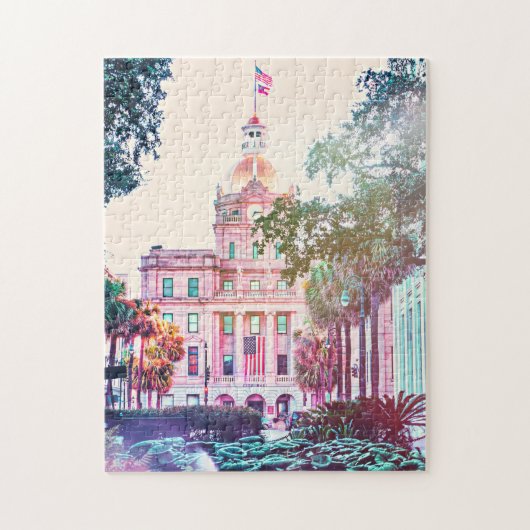Puzzle de l'hôtel de ville de Savannah (Vertical)