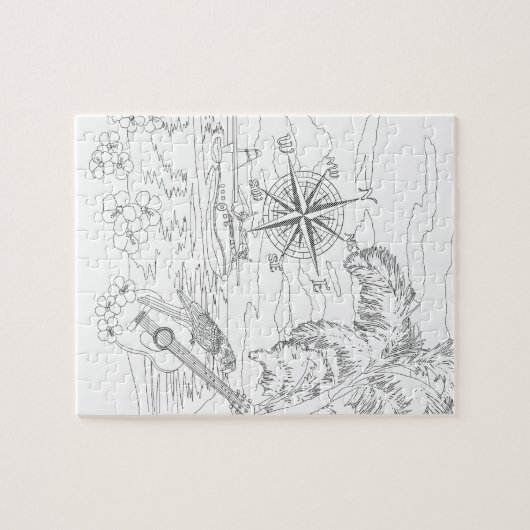 Puzzle de l'île Tropical (Horizontal)