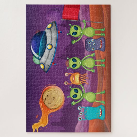 Puzzle de l'invasion Alien spatiale (Vertical)