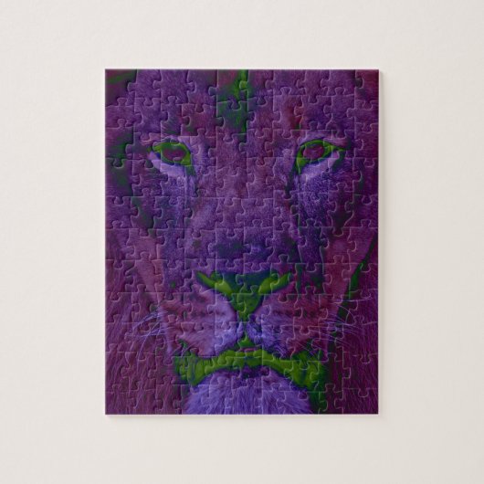 Puzzle de Lion Abstrait (Vertical)