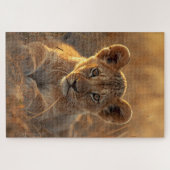 Puzzle de lionceau mignon (Horizontal)