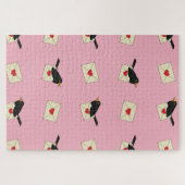 Puzzle De l'oiseau noir avec amour (Horizontal)