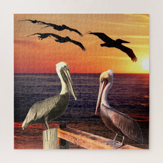 Puzzle de l'oiseau pélican (Vertical)