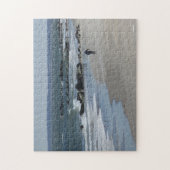 Puzzle De longues promenades hivernales sur la plage (Vertical)