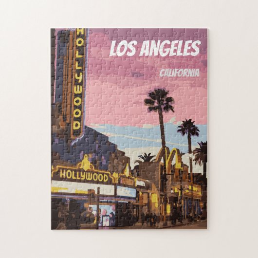 Puzzle de Los Angeles California (Vertical)