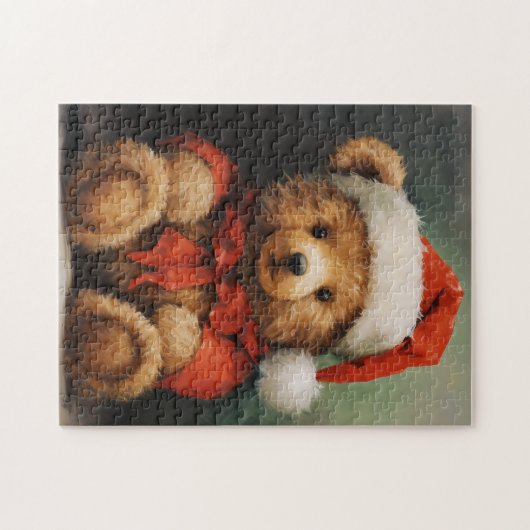 Puzzle de l'ours de Noël (Horizontal)