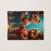 Puzzle de l'ours de Saint Valentin (Horizontal)