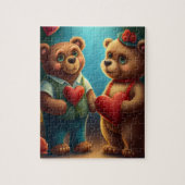 Puzzle de l'ours de Saint Valentin (Vertical)