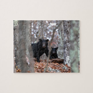 Puzzle de l'ours noir et de l'ourson