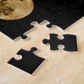 Puzzle de lune sur fond noir (Côté)