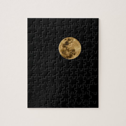 Puzzle de lune sur fond noir (Vertical)