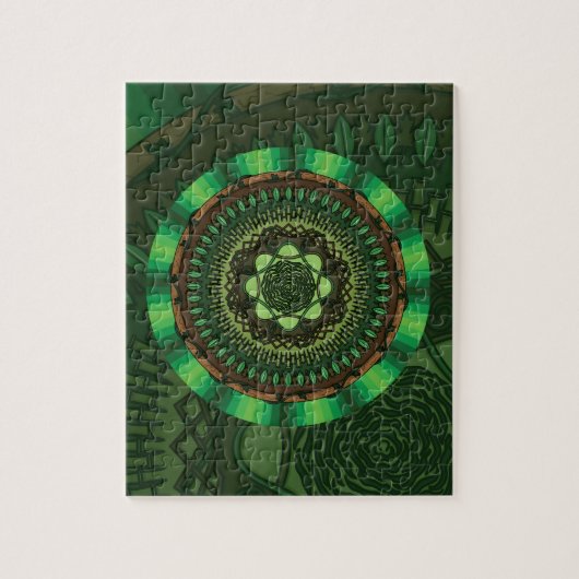 Puzzle de mandala de la Terre (Vertical)