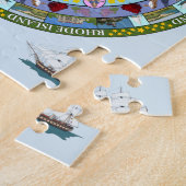 Puzzle de mandala d'état d'Île de Rhode (Côté)