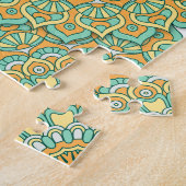 Puzzle de mandala en vert/jaune (Côté)