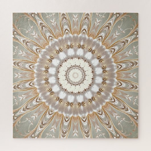 Puzzle de mandala floral orné (Vertical)