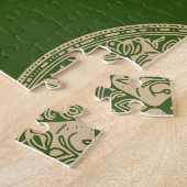 Puzzle de Mandala vert pour une relaxation pleine  (Côté)