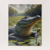 Puzzle de marais avec alligator géant (Vertical)