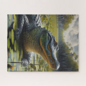 Puzzle de marais avec alligator géant (Horizontal)