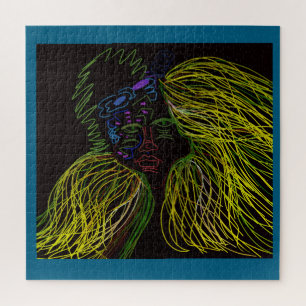 Puzzle de marionnette aux couleurs vives