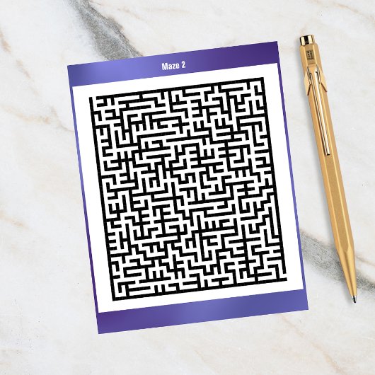 Puzzle de Maze deux violets | Cartes d'activité