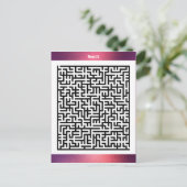 Puzzle de Maze Vingt-deux rouge | Cartes d'activit (Debout devant)