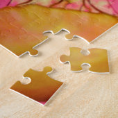 Puzzle de méduse rose et orange (Côté)