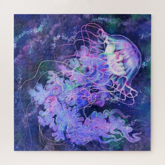 Puzzle de méduses - Peinture (Horizontal)