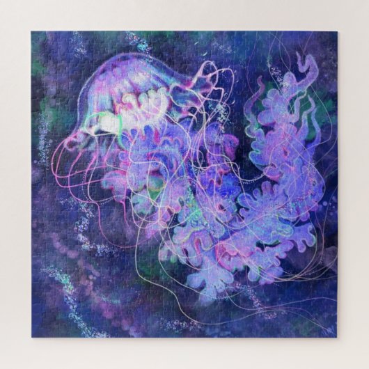 Puzzle de méduses - Peinture (Vertical)