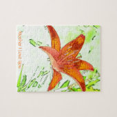 Puzzle de mère de lis tigré je t'aime (Horizontal)