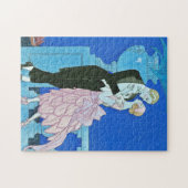 Puzzle de minuit d'art déco de baiser (Horizontal)